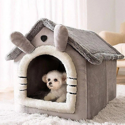Cute Foldable Cotton Pet House
